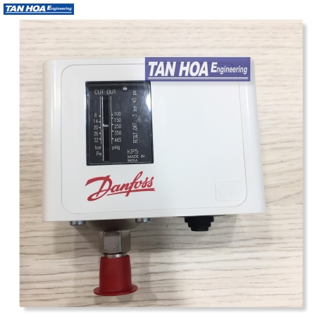 Công tắc áp suất Danfoss KP5, Range 8-32bar, Diff 1.8-6Bar, Cone 1/4 in flare (Man) 060-117391
